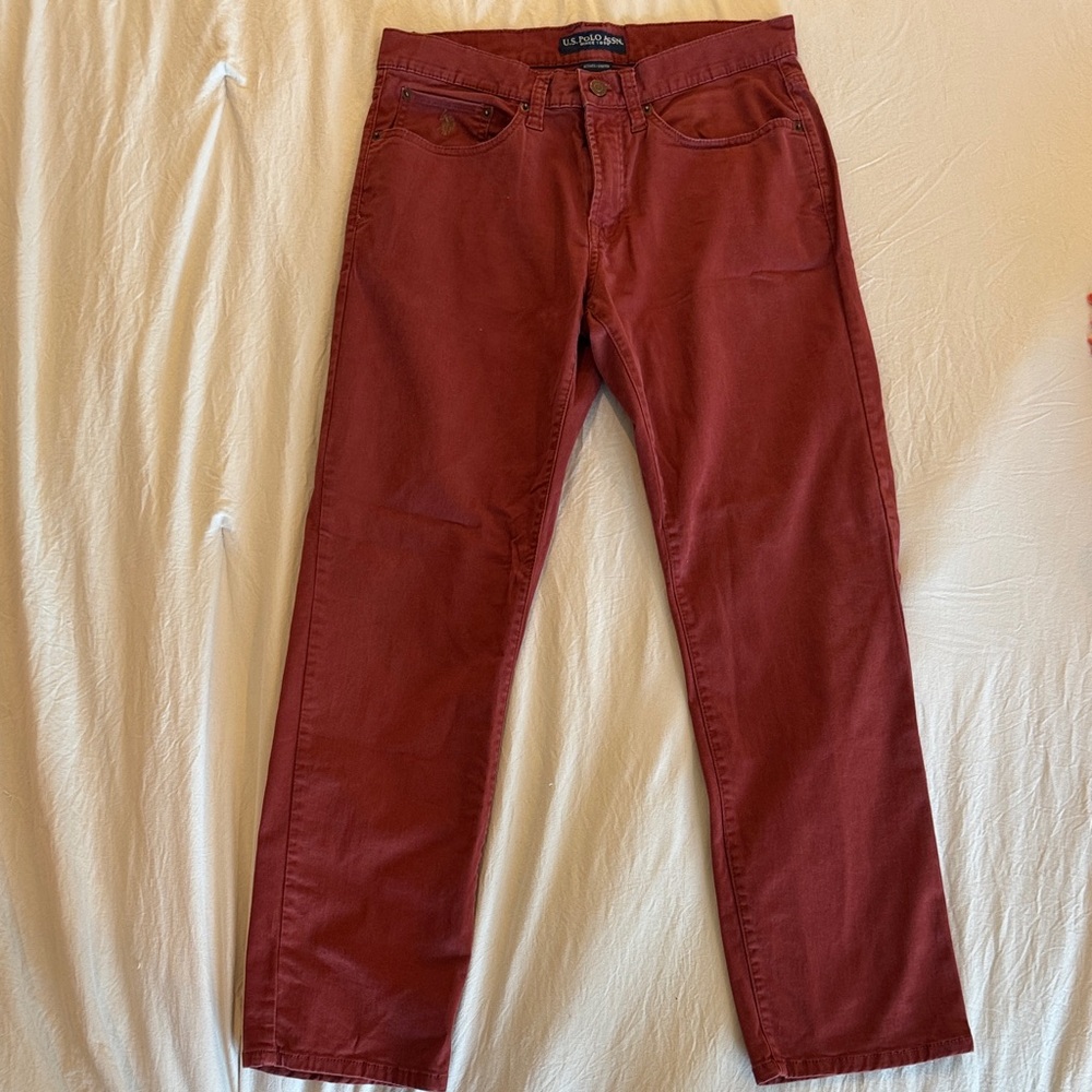 U.S. Polo Assn. Rust Straight-Leg Jeans